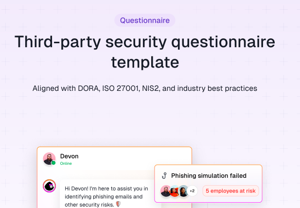 Third-party security questionnaire template