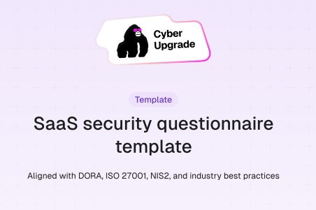 SaaS security questionnaire